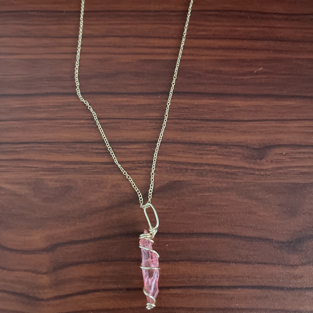 Wire wrapped Red Quartz